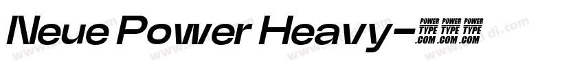 Neue Power Heavy字体转换